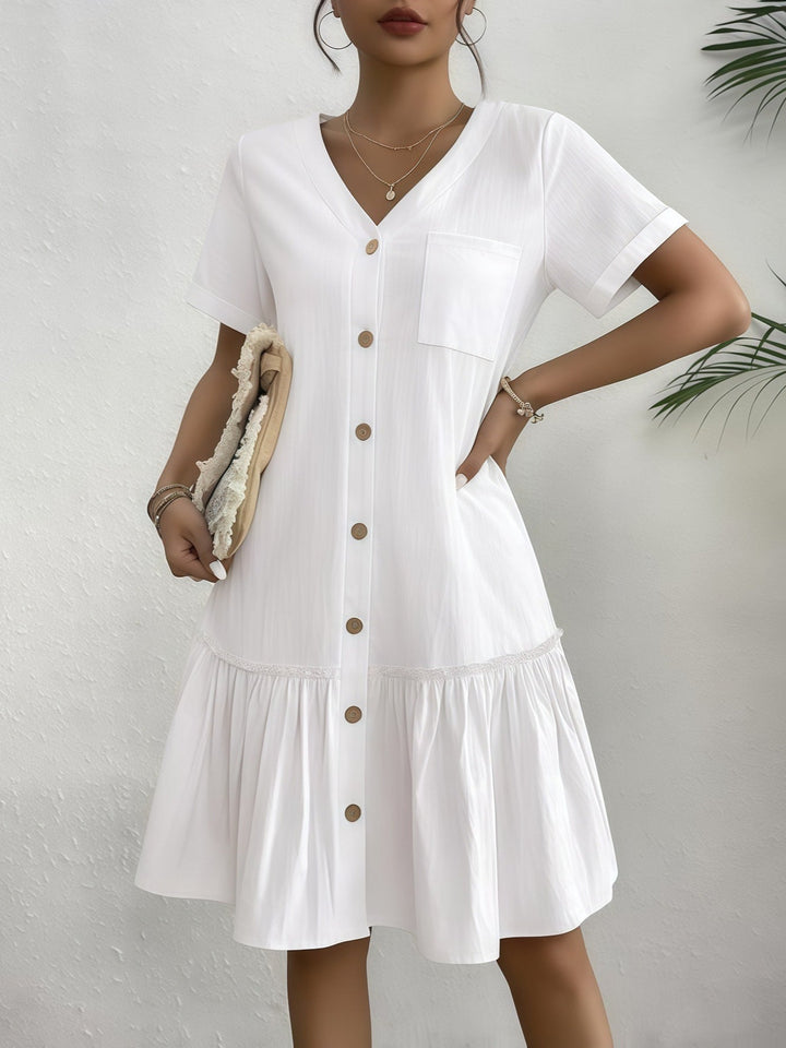 Tessa Relaxed Button-Front Dress