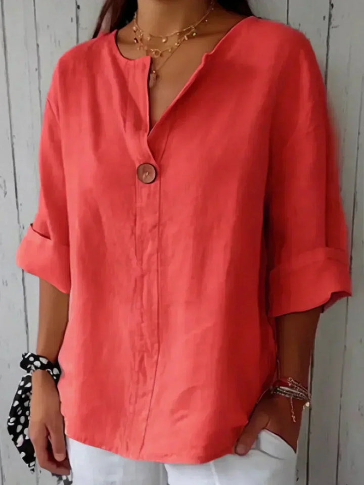 Elise | Relaxed V-Neck Top