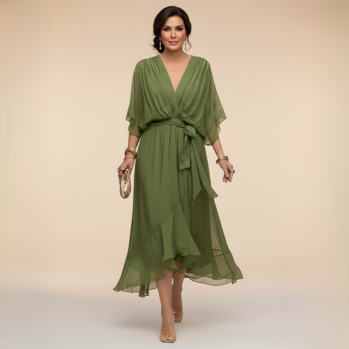 Elena V-Neck Dress