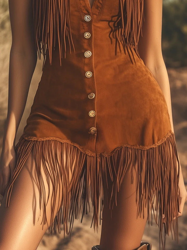 Sloane Fringe Mini Dress