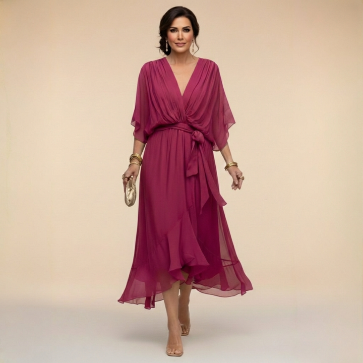 Elena V-Neck Dress