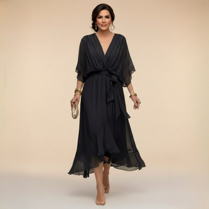 Elena V-Neck Dress