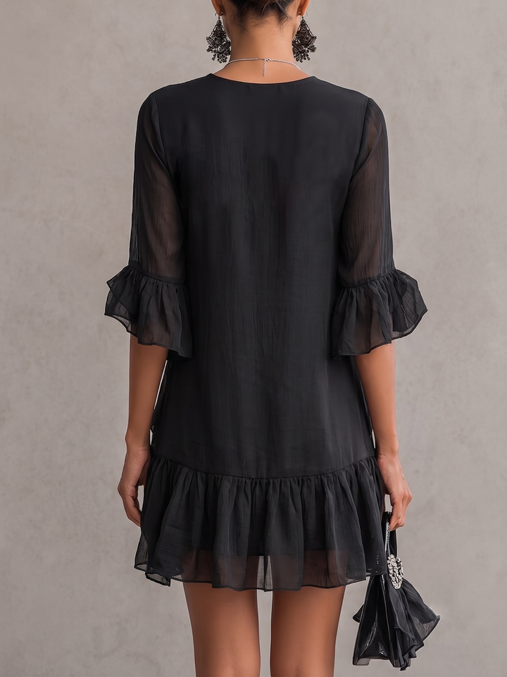 Mara Ruffled Mini Dress
