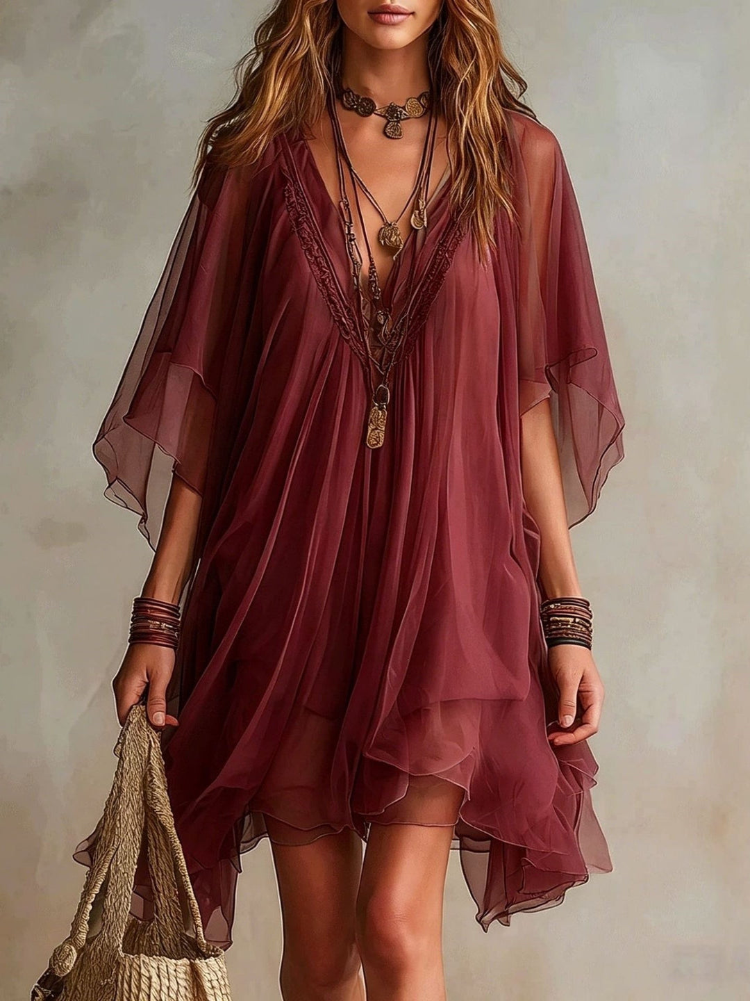 Mara Tiered Mini Dress