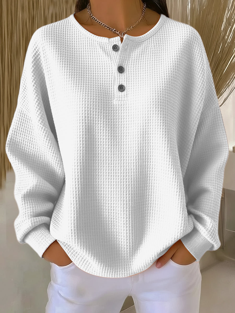 Ellis Waffle Henley Top