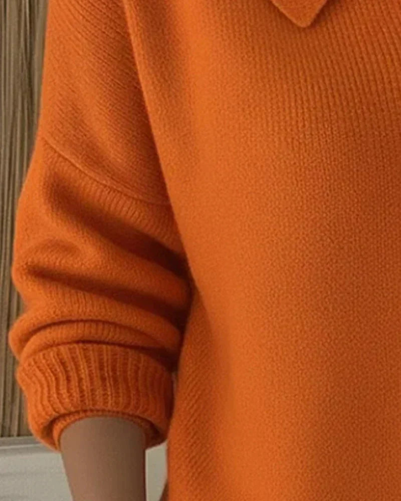 Mara Button-Front Collared Cardigan