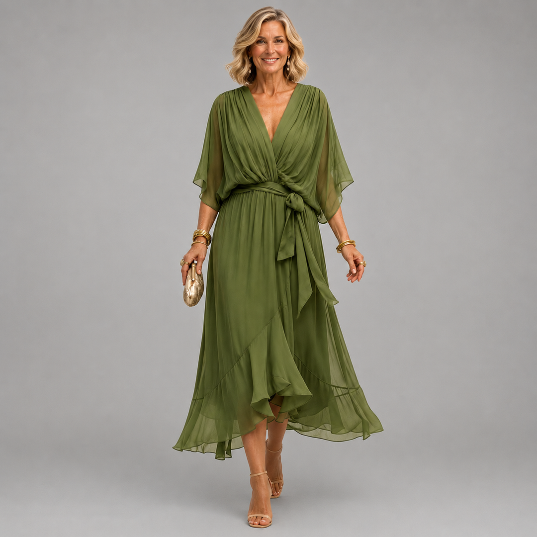 Elena V-Neck Dress