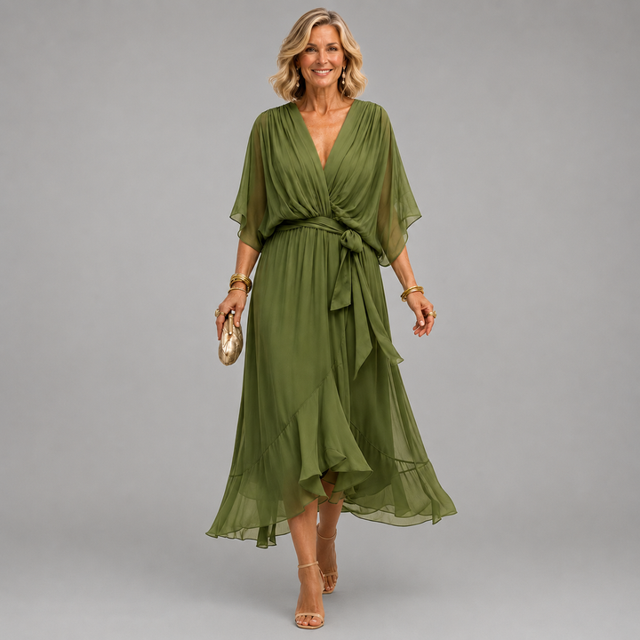 Elena V-Neck Dress