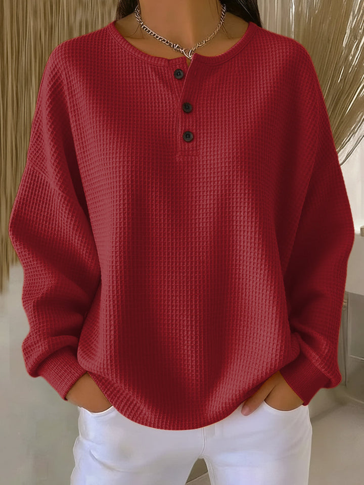 Ellis Waffle Henley Top