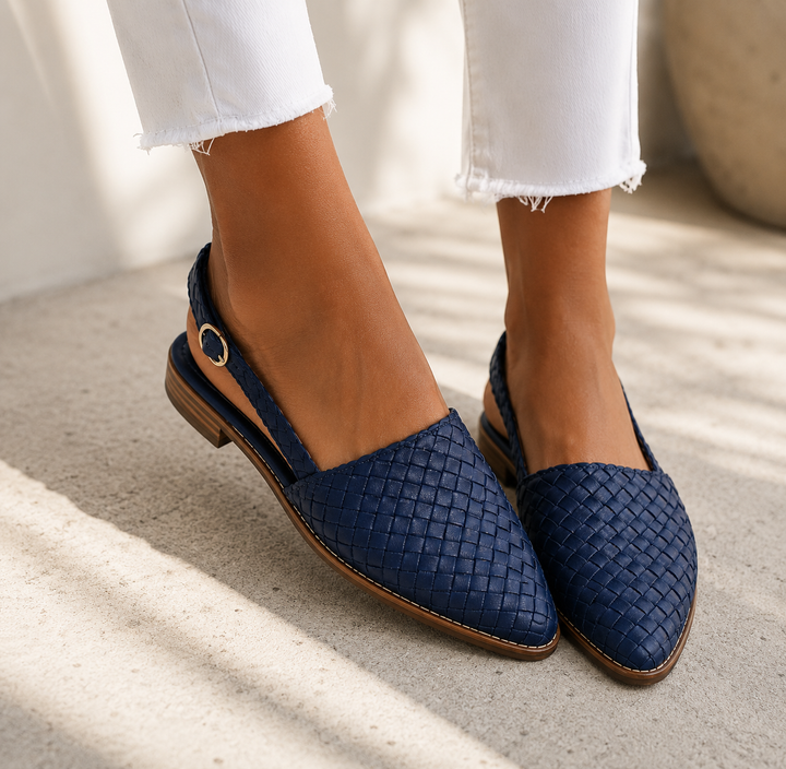 Celeste Woven Slingback Loafer