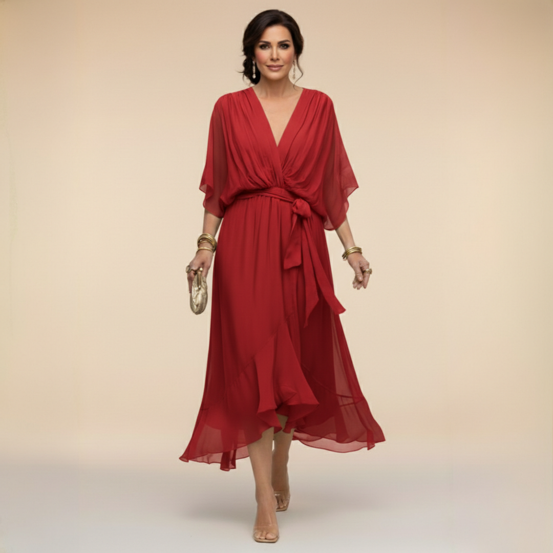 Elena V-Neck Dress