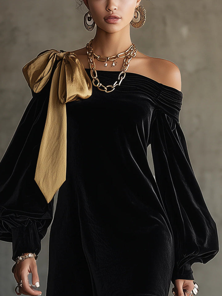 Noelle Off-Shoulder Mini Dress
