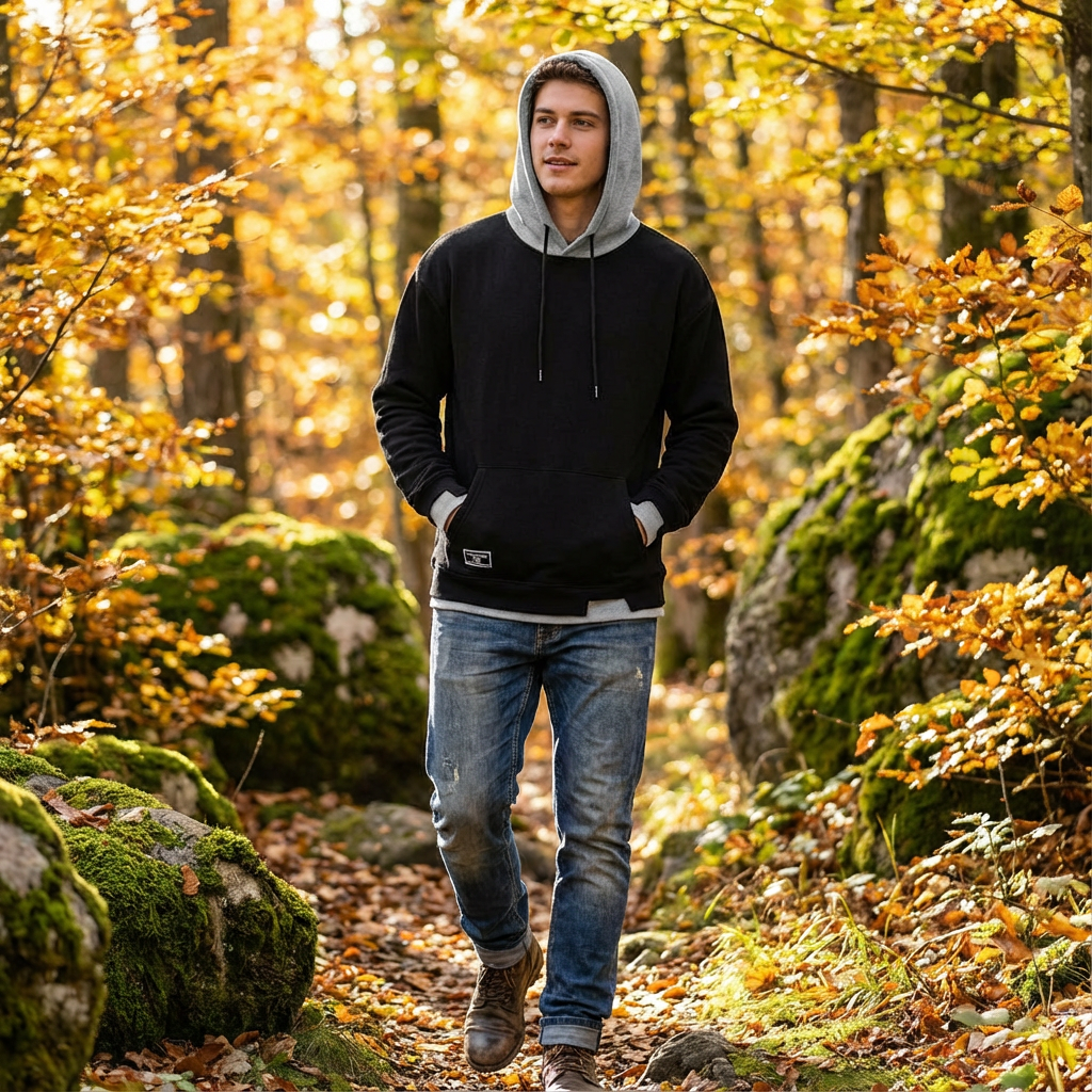 Clint | Men's Drawstring Pullover Hoodie
