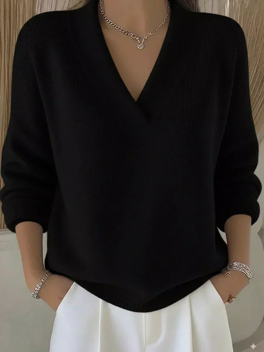 Quinn Slouchy V-Neck Pullover