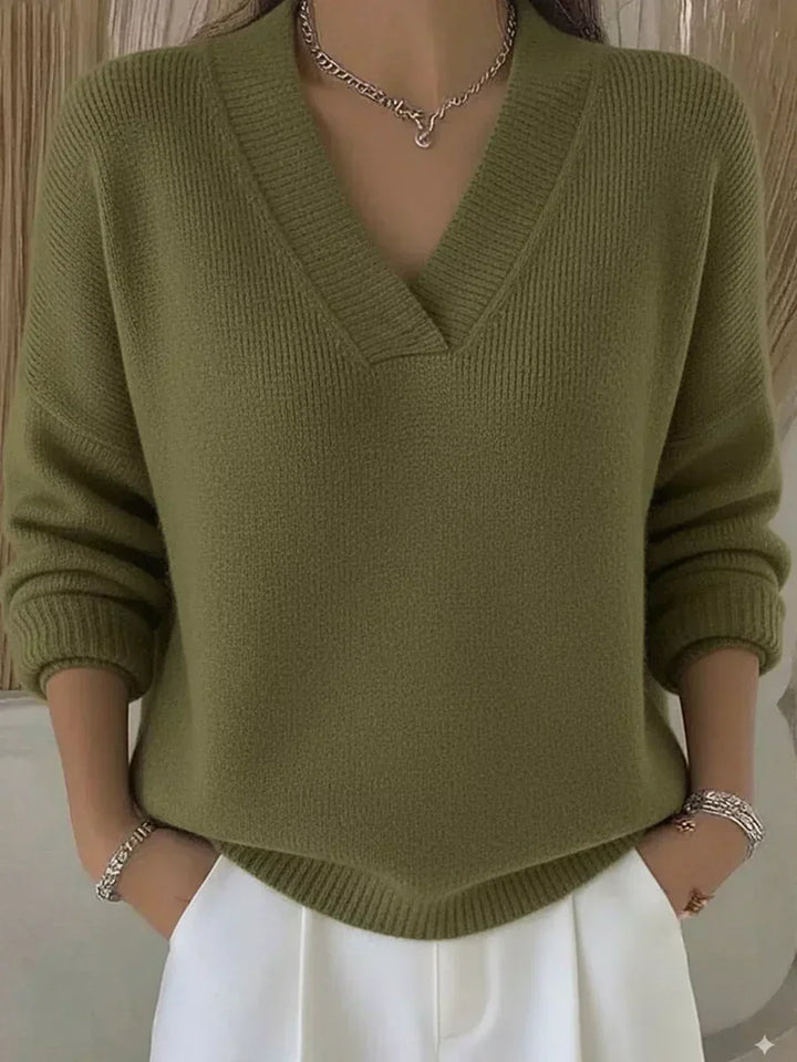 Quinn Slouchy V-Neck Pullover
