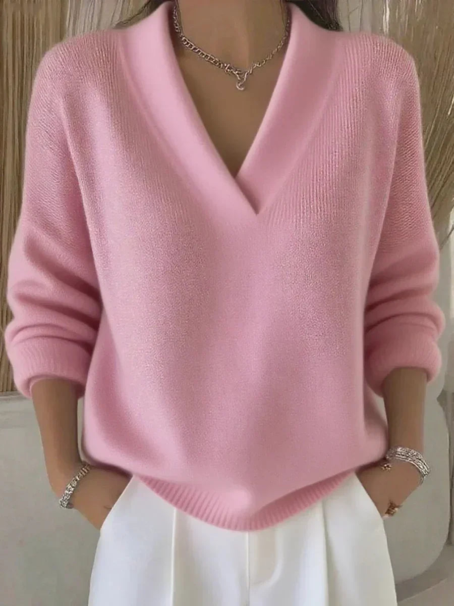 Quinn Slouchy V-Neck Pullover