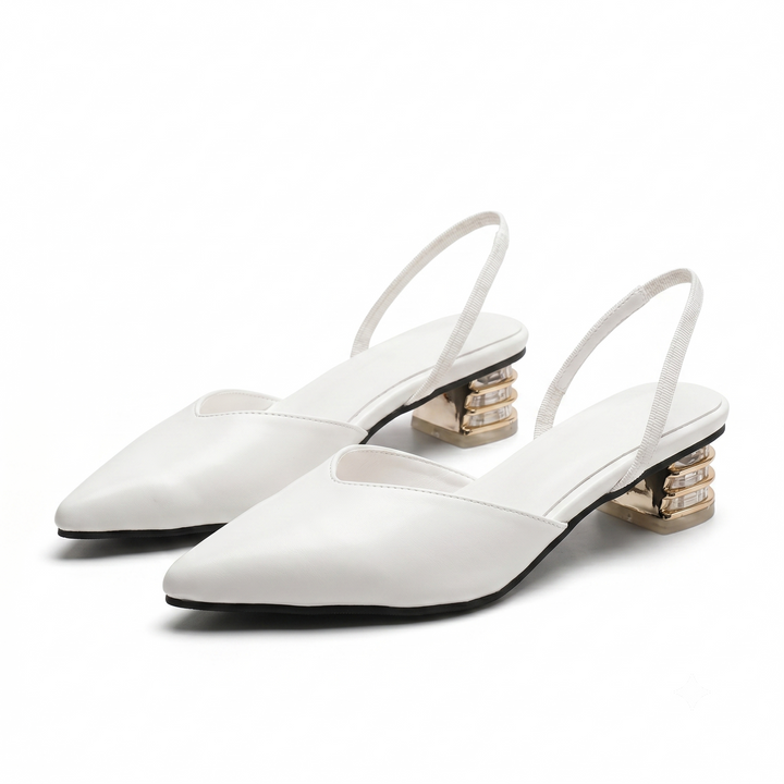 Elara Block Heel Slingbacks
