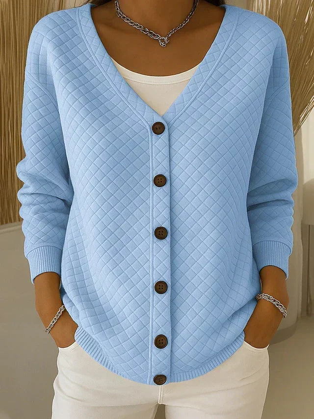 Esme Quilted Button Cardigan