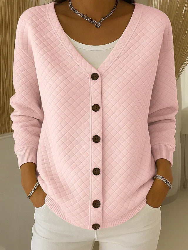 Esme Quilted Button Cardigan