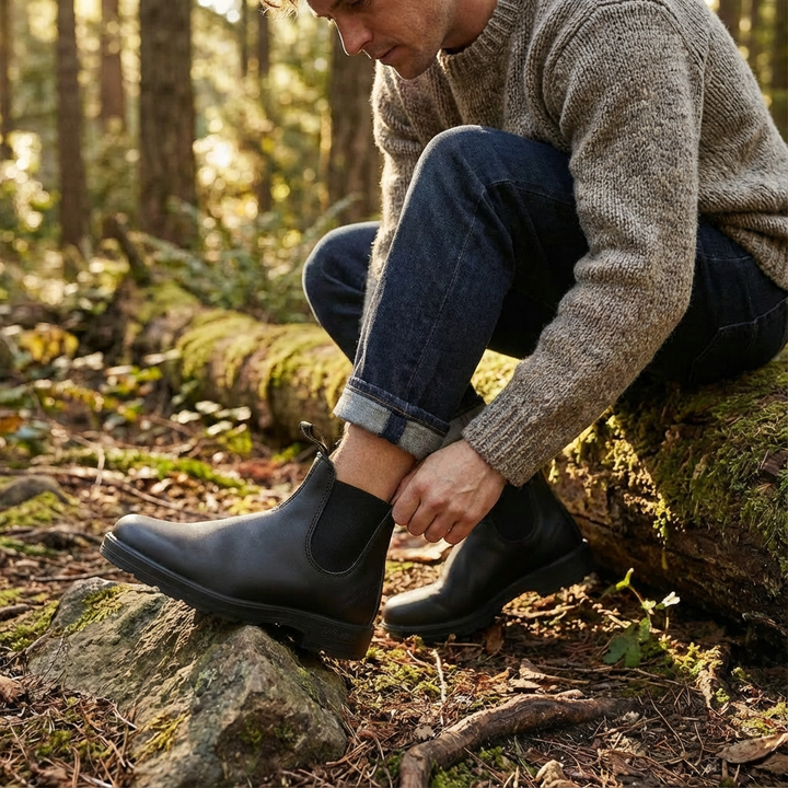 Manuel | Men's Elastic Gore Chelsea Boots