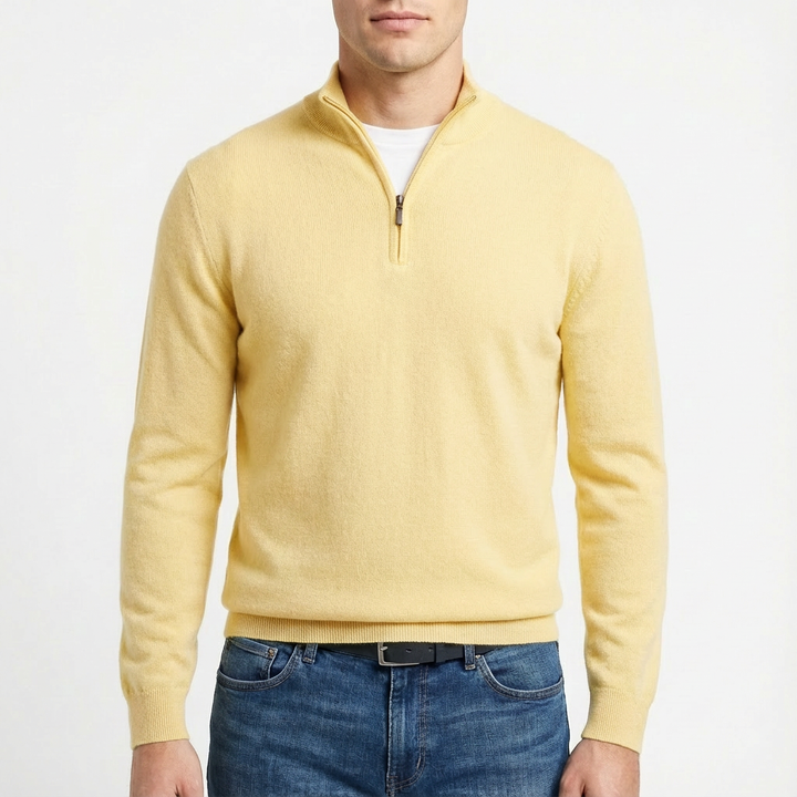 Matthew | Men's Quarter Zip Pullover Sweater