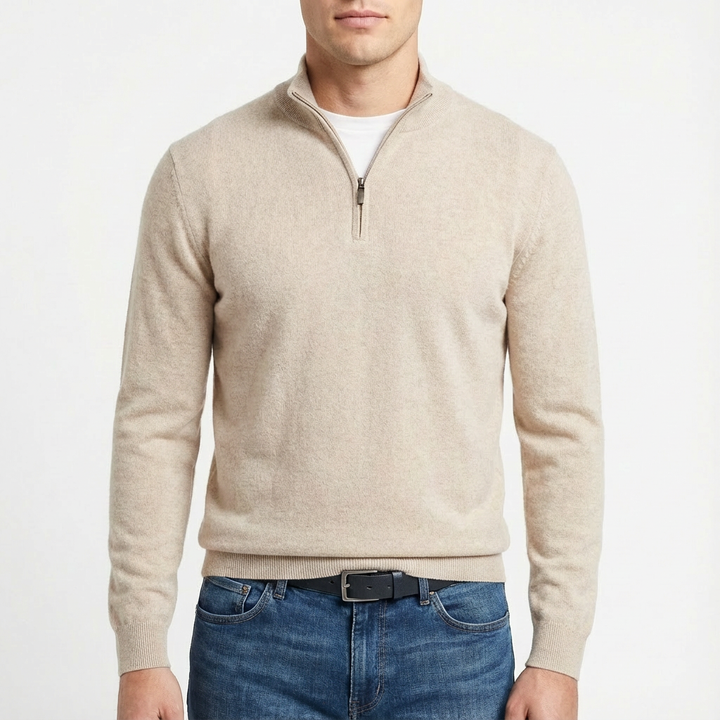 Matthew | Men's Quarter Zip Pullover Sweater