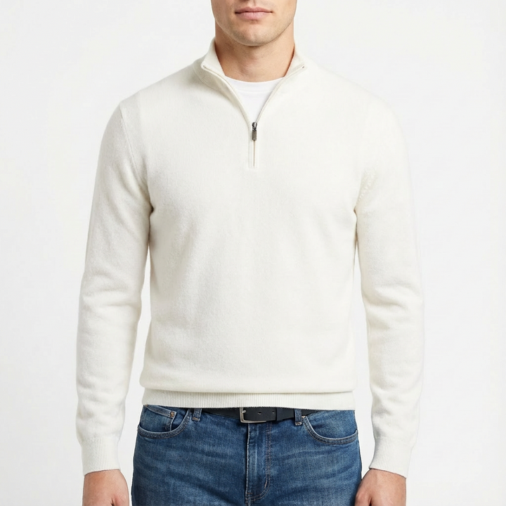 Matthew | Men's Quarter Zip Pullover Sweater