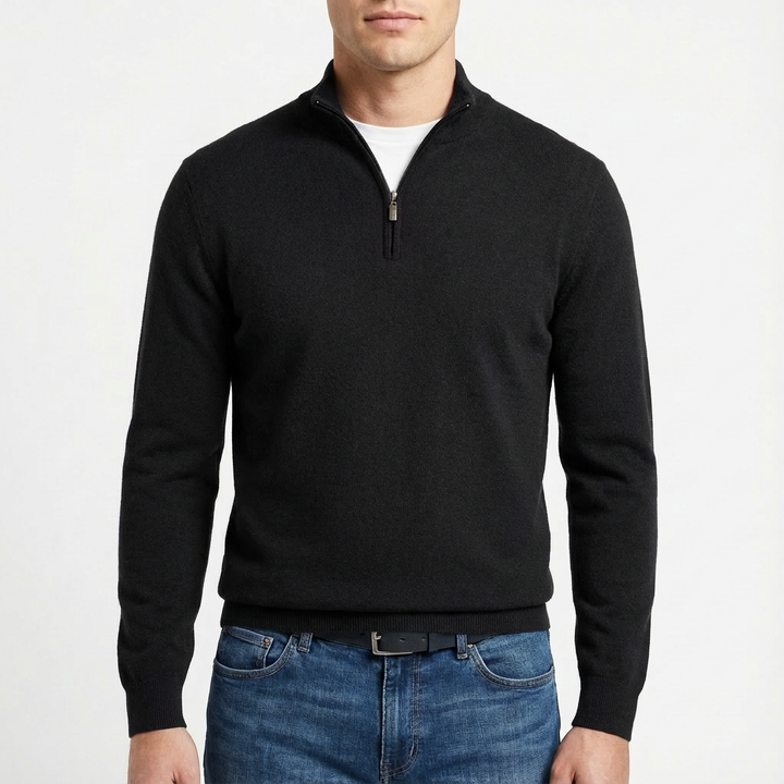 Matthew | Men's Quarter Zip Pullover Sweater