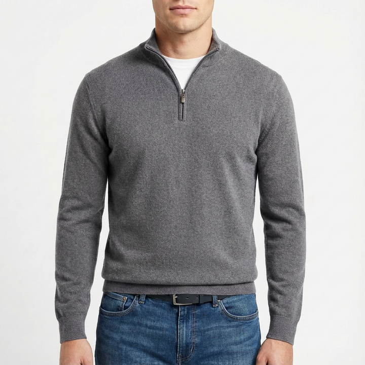 Matthew | Men's Quarter Zip Pullover Sweater