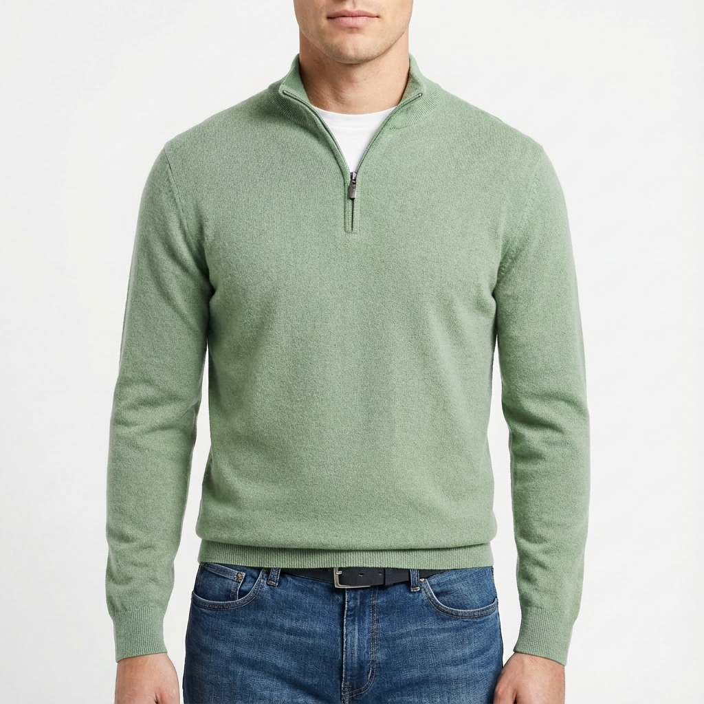 Matthew | Men's Quarter Zip Pullover Sweater