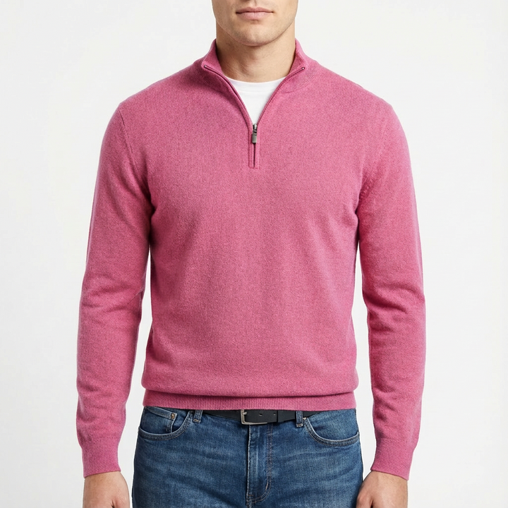 Matthew | Men's Quarter Zip Pullover Sweater