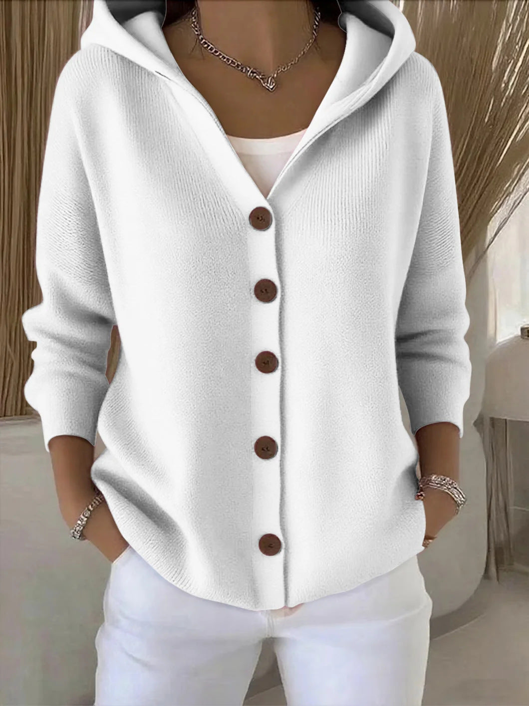 Arlo Hooded Knit Cardigan