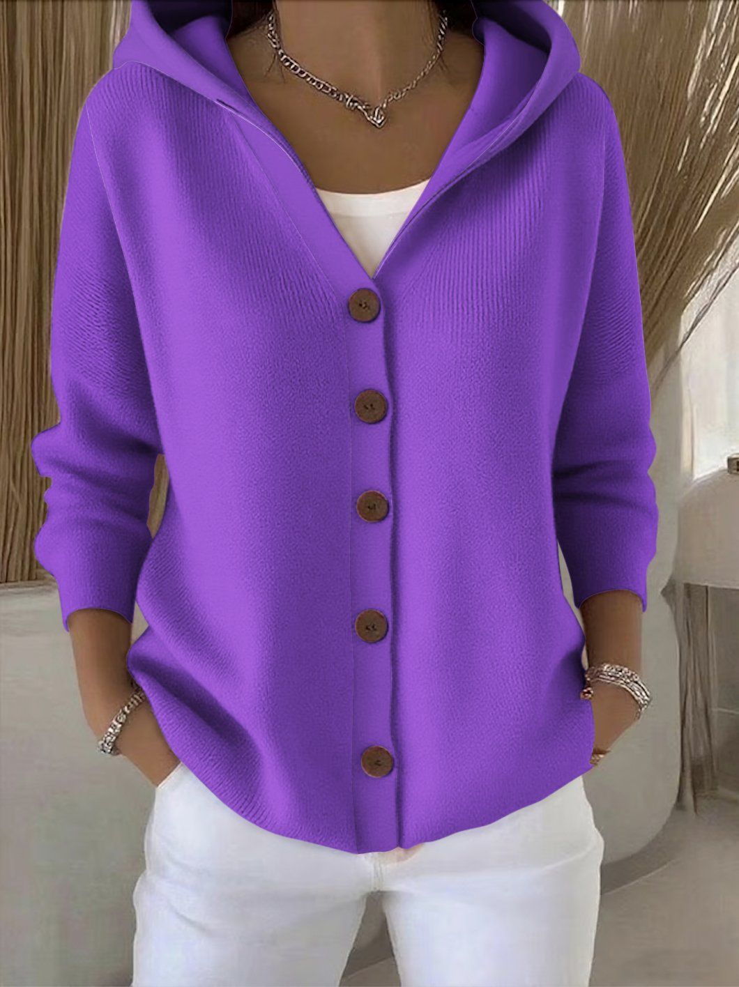 Arlo Hooded Knit Cardigan