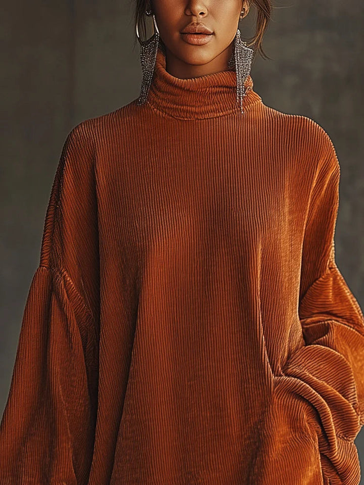 Maeve High-Neck Tassel-Hem Dress