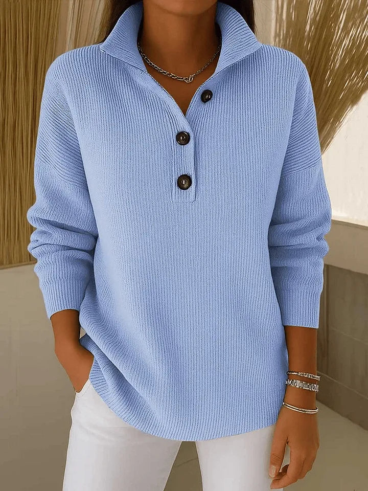 Noa Collared V-Neck Sweater