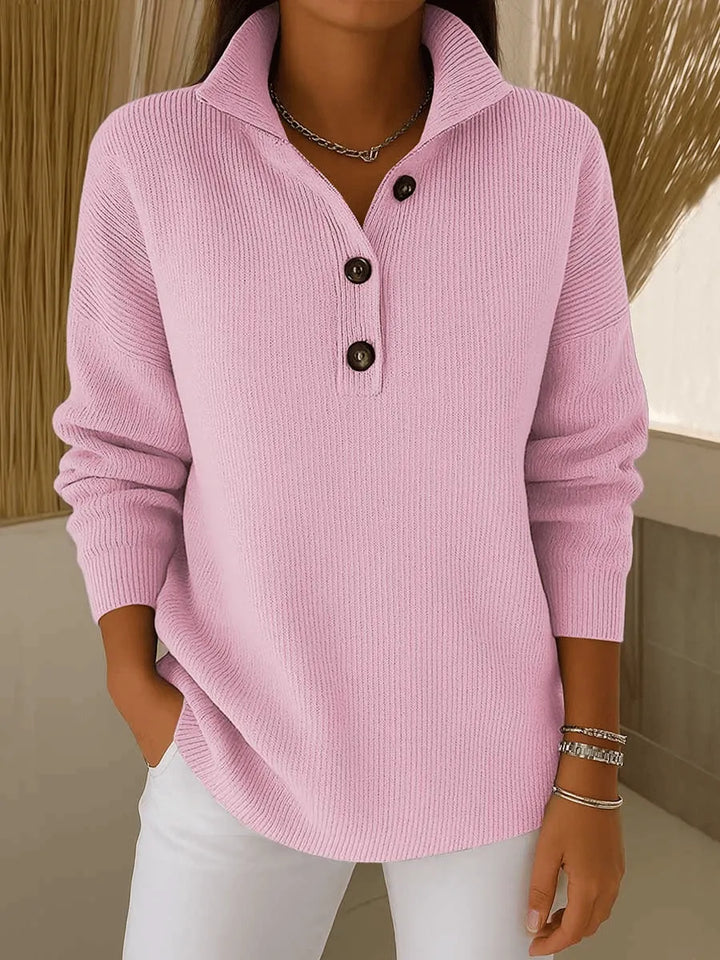 Noa Collared V-Neck Sweater