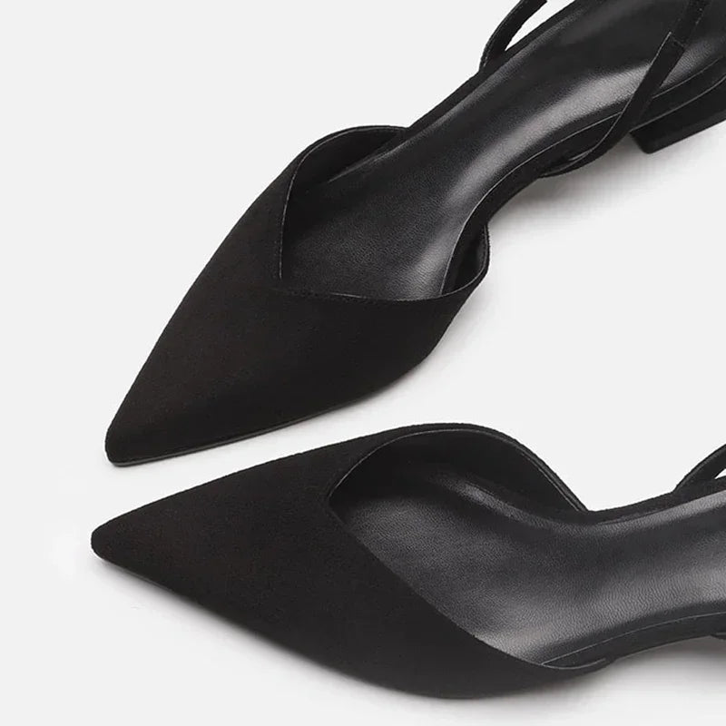 Amelie Low-Heel Slingback Shoes