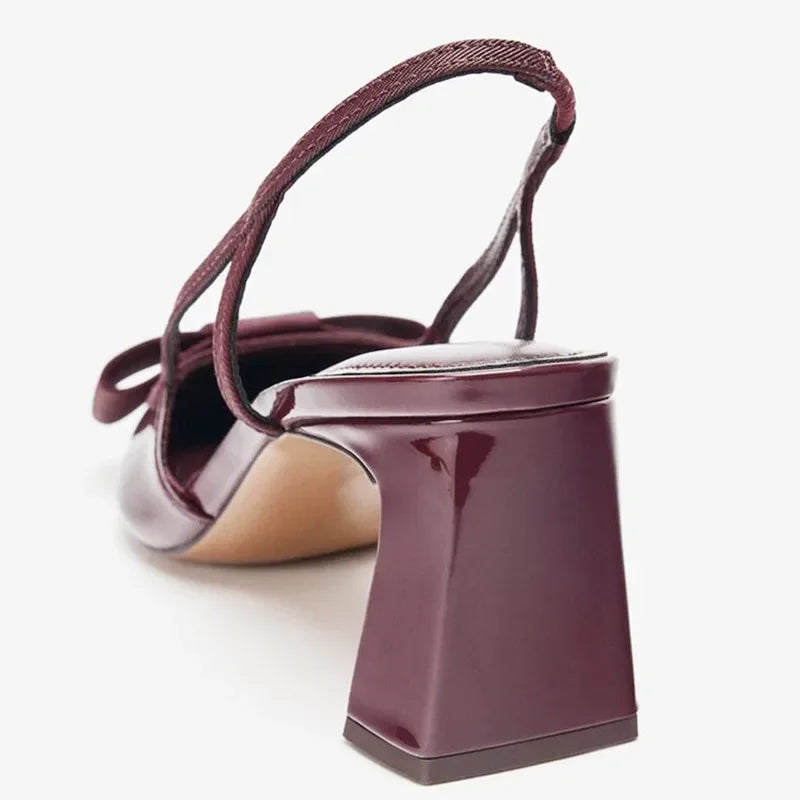 Celia Bow Slingback Heels