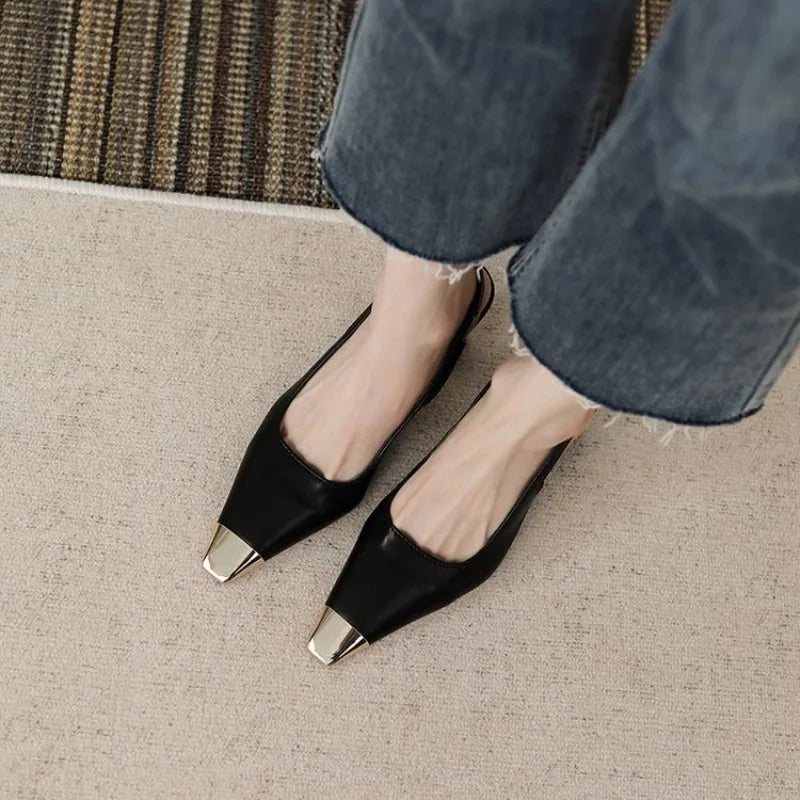Calista Pointed Toe Slingback Heels