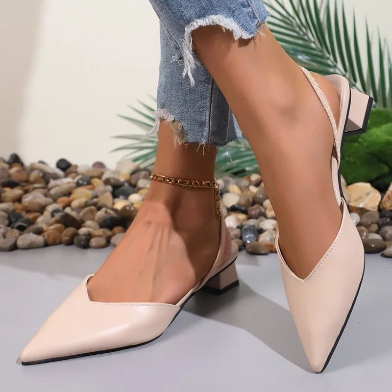 Amara Block-Heel Slingbacks
