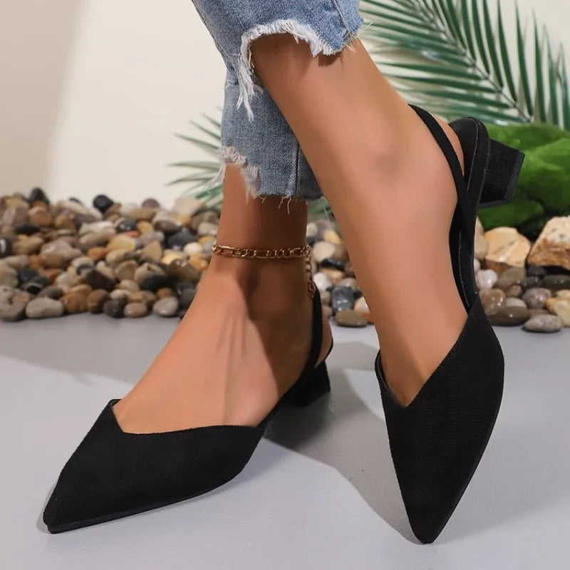 Amara Block-Heel Slingbacks