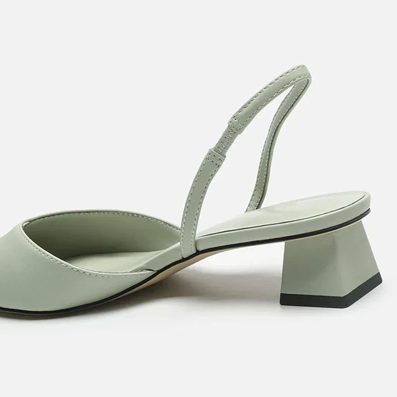 Amelie Low-Heel Slingback Shoes