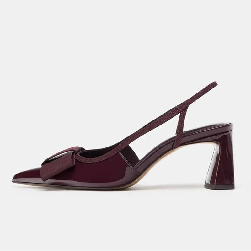 Celia Bow Slingback Heels