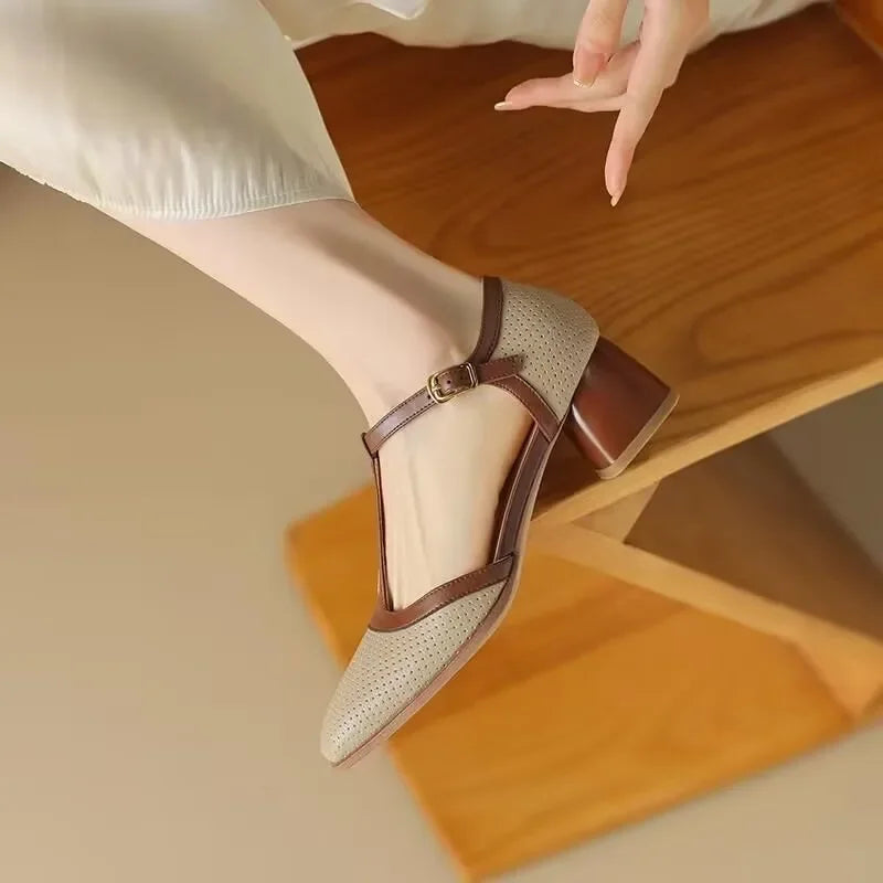Renata Mid-Heel Pumps
