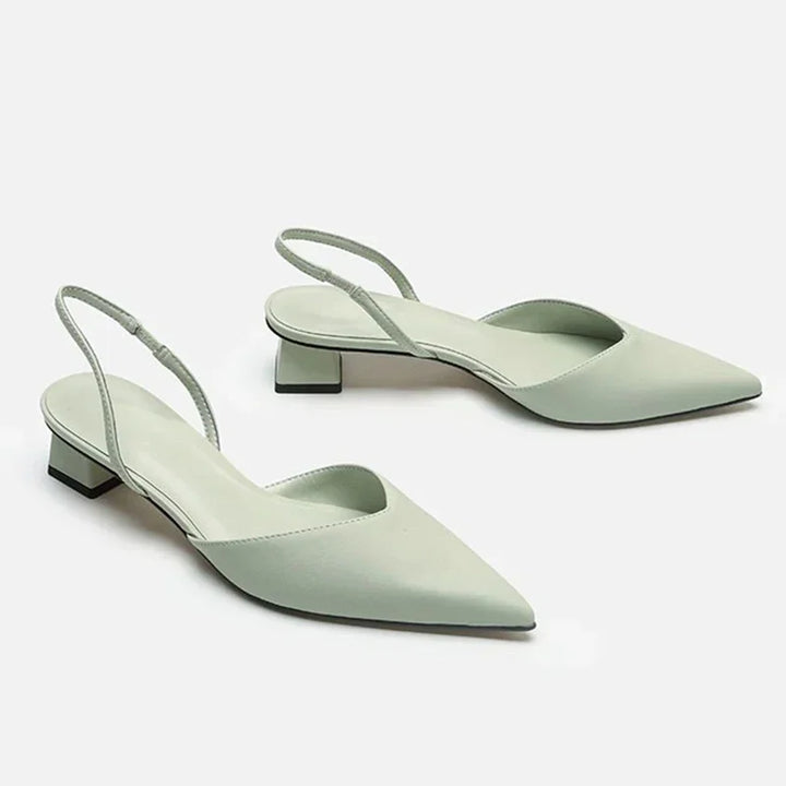 Amelie Low-Heel Slingback Shoes