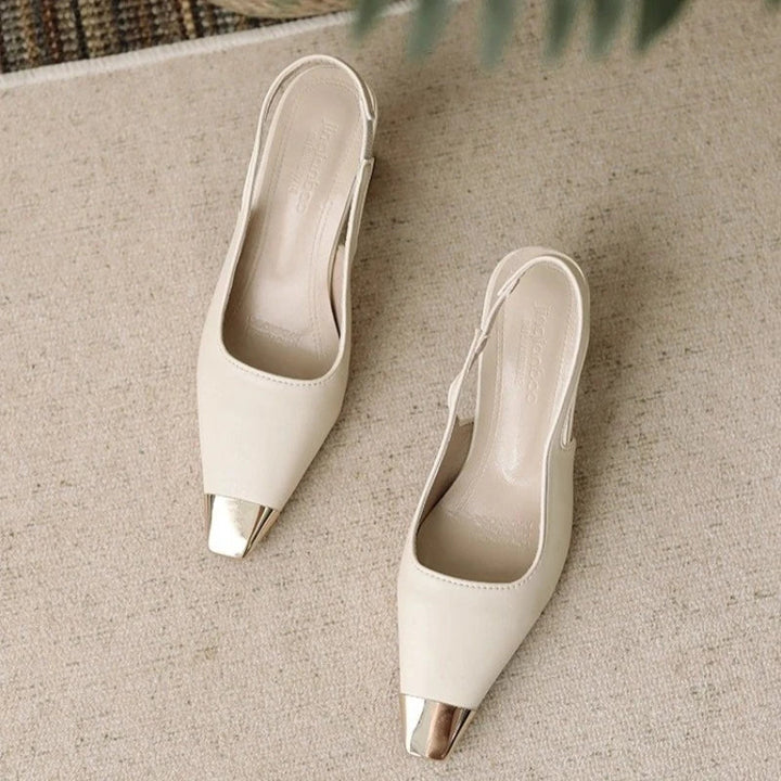 Calista Pointed Toe Slingback Heels