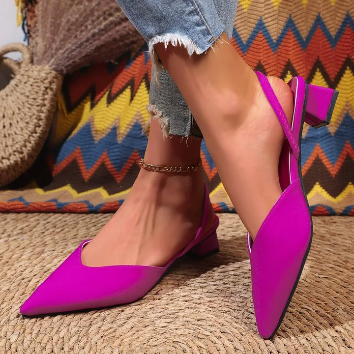 Amara Block-Heel Slingbacks