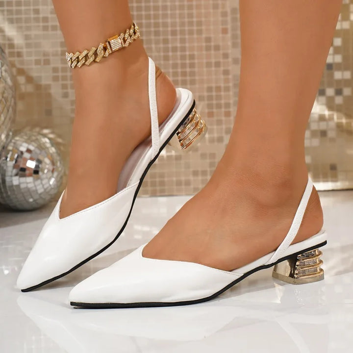 Elara Block Heel Slingbacks
