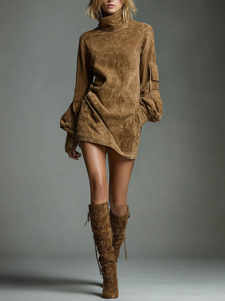 Lena Turtleneck Mini Dress