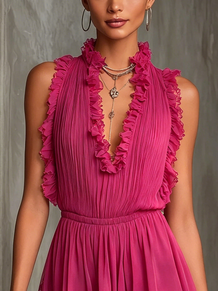 Maren Lace Ruffle Jumpsuit
